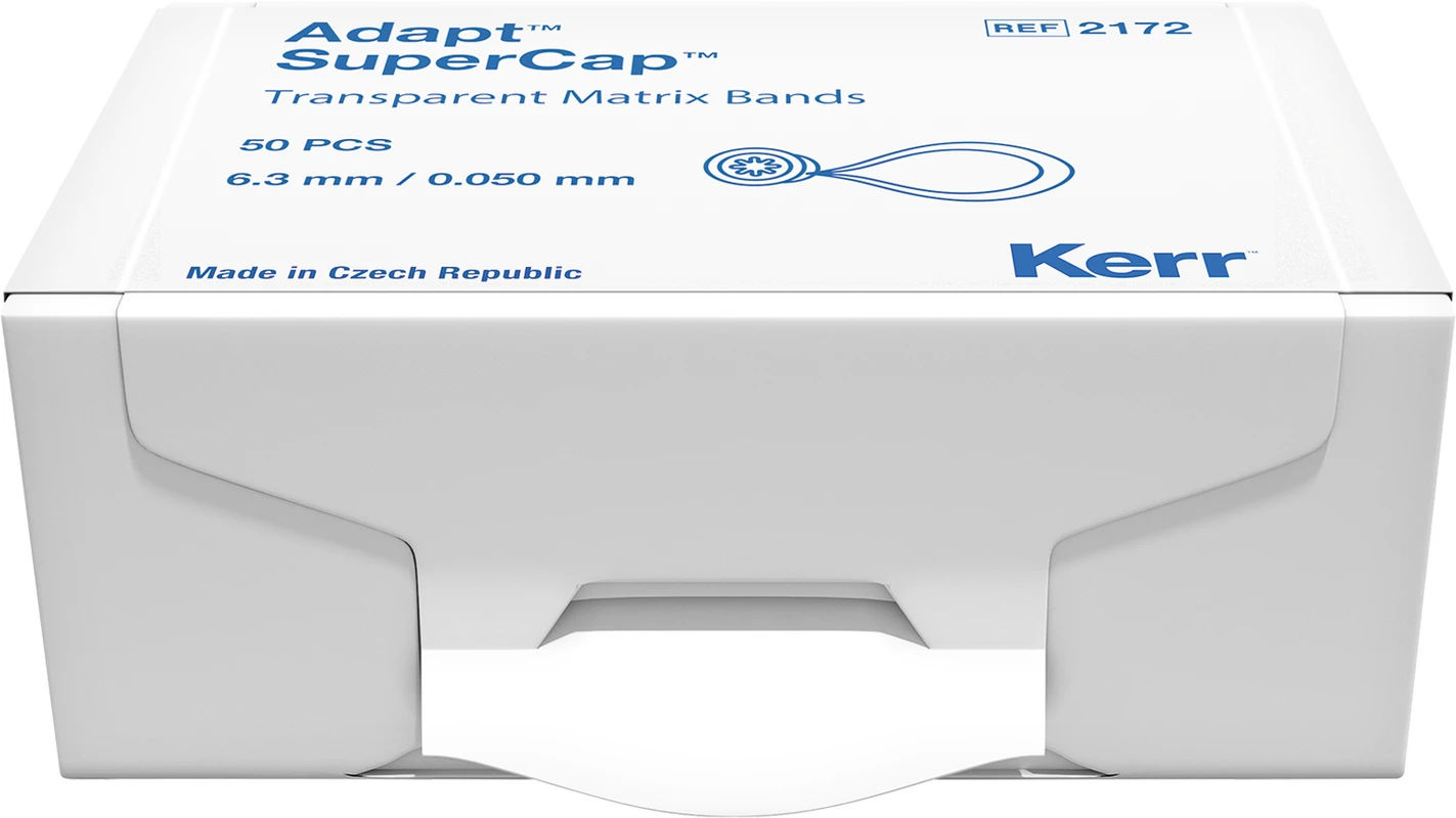 SuperMat® Packung 50 Adapter transparent Höhe 6,3 mm, Stärke 0,05 mm