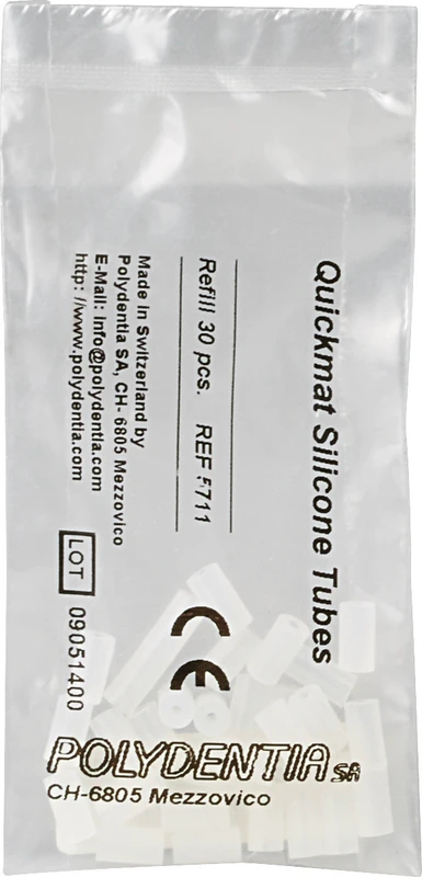 Quickmat DELUXE Nachfüllpackung 30 Silikonröhrchen zylindrisch