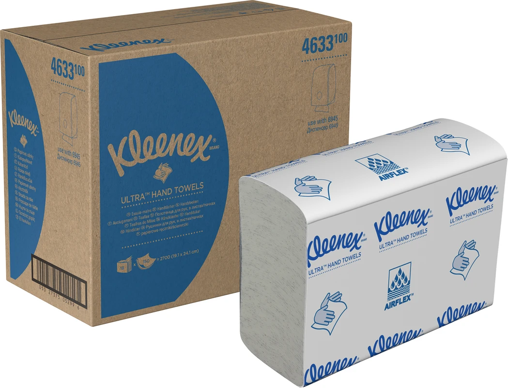 Kleenex® Ultra Handtücher Karton 18 x 150 Stück (B x L) 24,1 x 19,1 cm Kleenex® Ultra Handtücher Kimberly-Clark