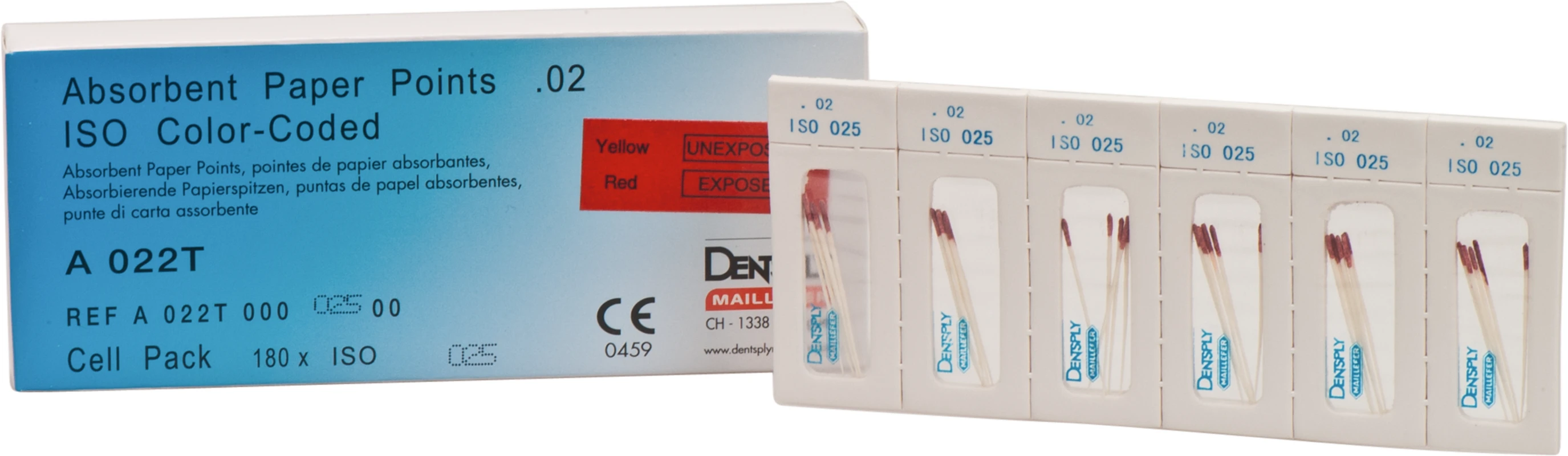 Papierspitzen steril Packung 180 Stück ISO 025