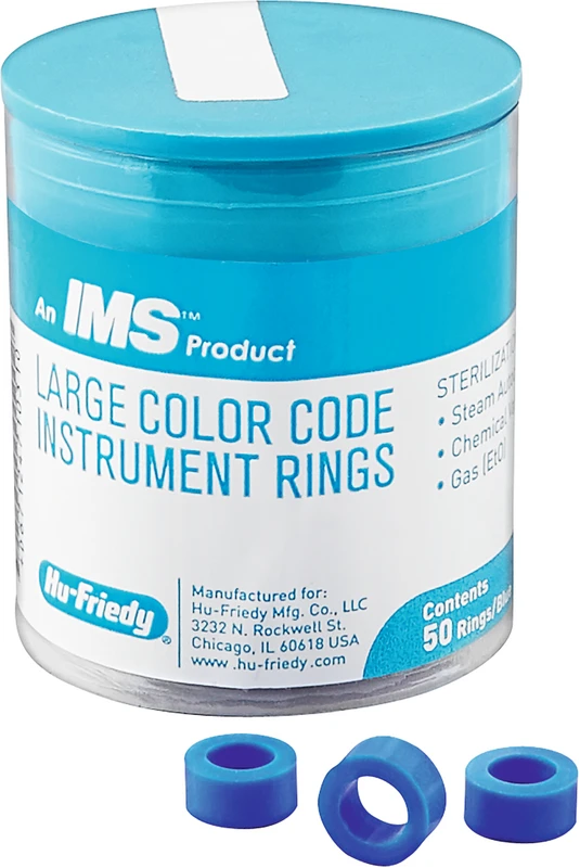 IMS Farbkodierungsringe maxi Packung 50 Stück, IMS-1288L, blau