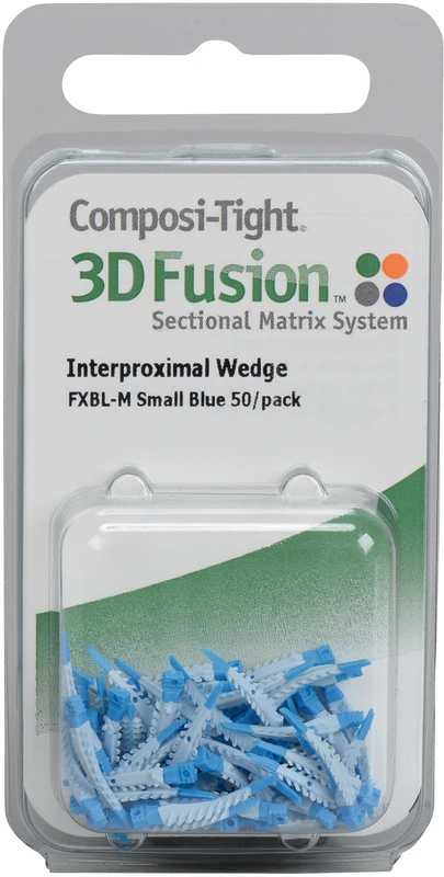 Composi-Tight® 3D Fusion™ Keile Packung 50 Stück blau, klein