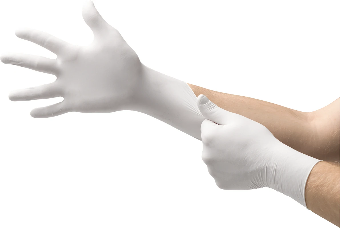 MICRO-TOUCH® Nitrile Packung 150 Stück puderfrei, weiß, M