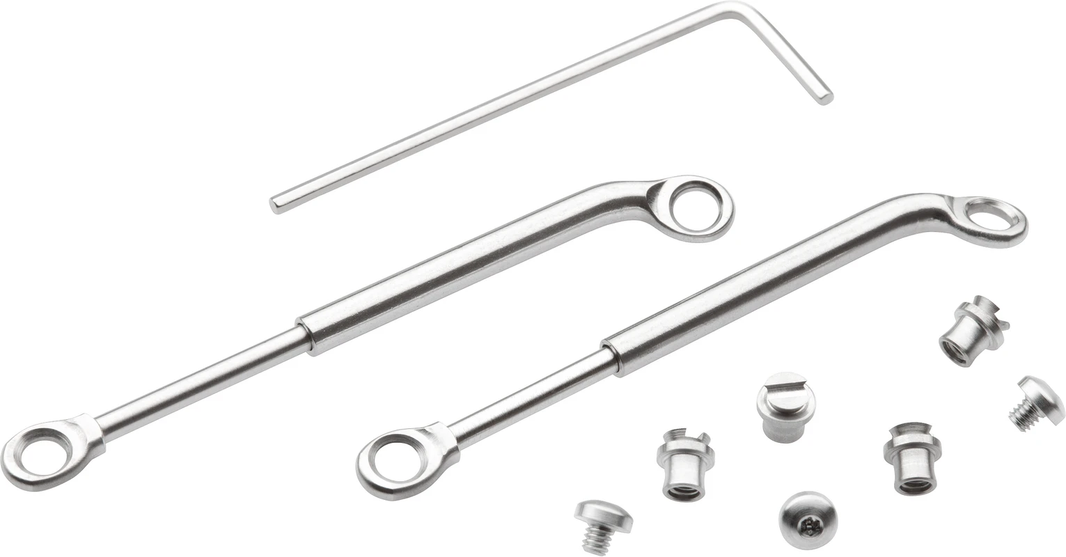 Herbst-Scharniere Packung 1 Paar Scharniere, 4 Paar Befestigungsteile mit Innensechskantschrauben