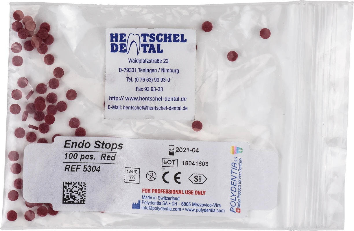 Endo Stops Packung 100 Stück rot