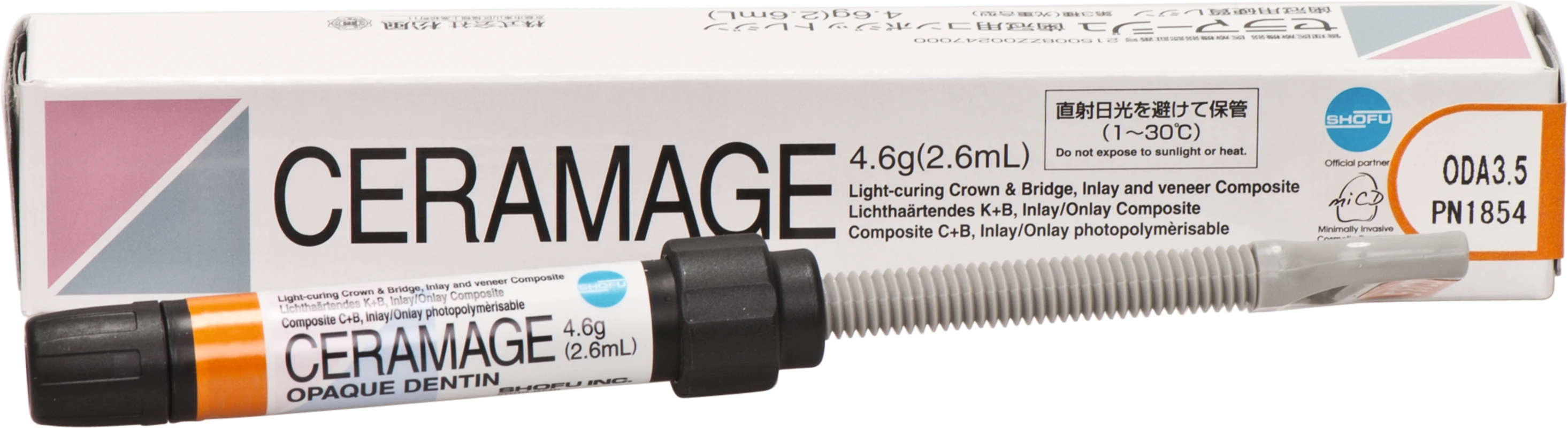 CERAMAGE Spritze 4,6 g opaque dentin A3,5 CERAMAGE SHOFU