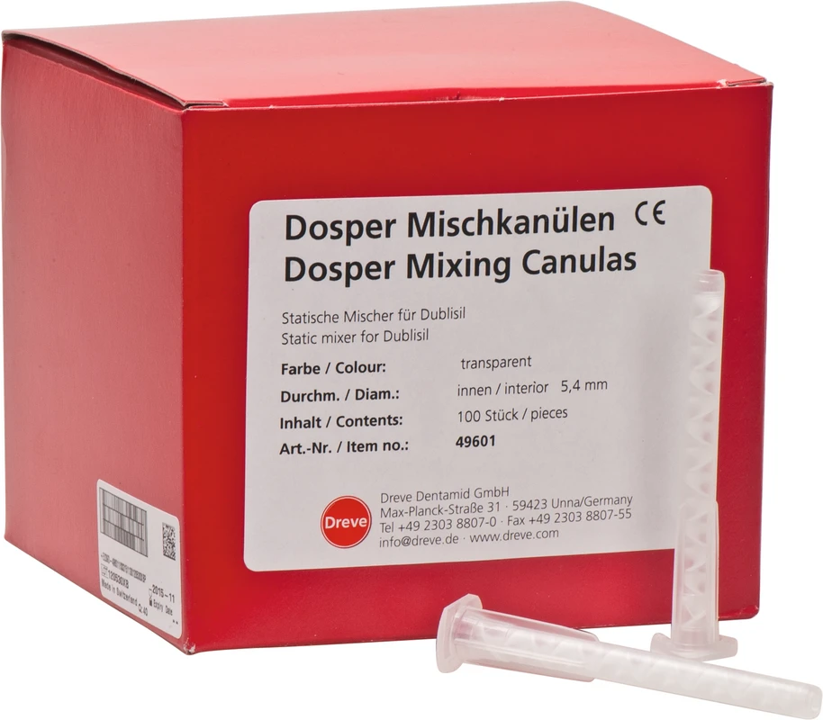 Dreve Mischkanülen transparent Packung 100 Stück transparent