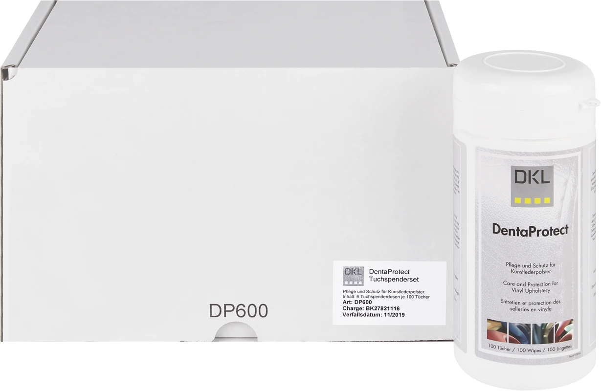 DentaProtect Packung 6 Tuchspenderdosen, 600 Tücher