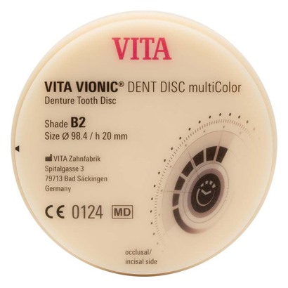 VITA VIONIC® DENT DISC multiColor - Stück Ø 98,4 mm, H 20 mm, B2