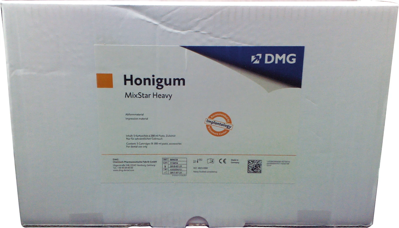 Honigum Mixstar Heavy Vorteilspackung 5 x 380 ml Doppelkartusche, 50 MixStar-Tips