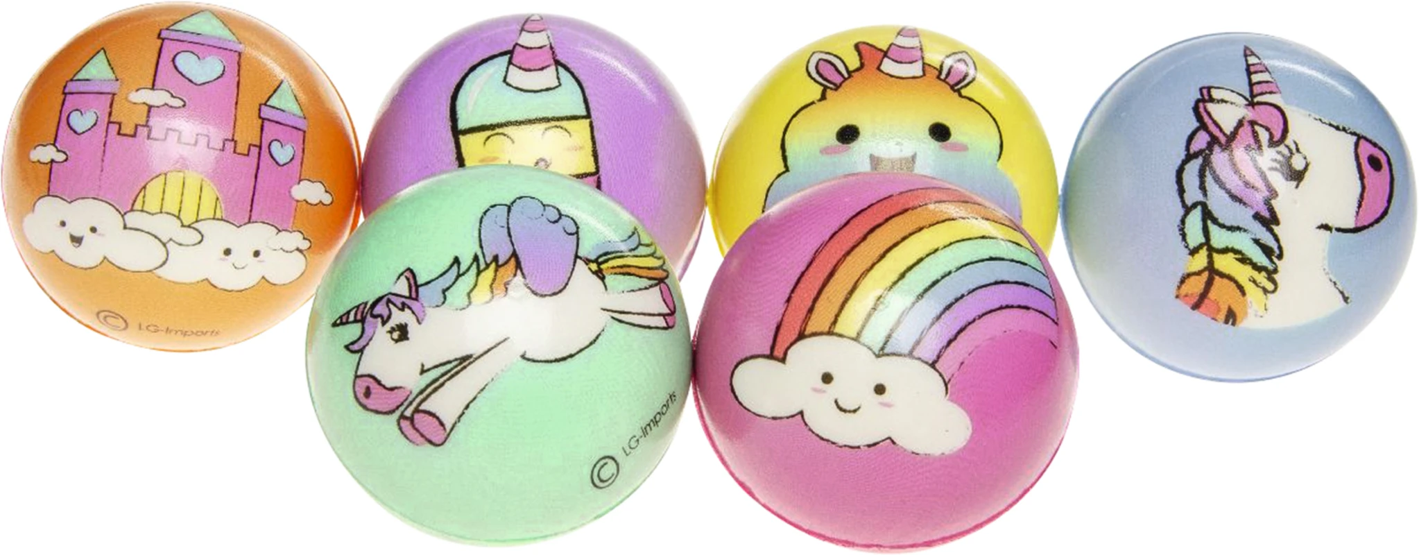 Antistressball Packung 24 Stück Ø 6 cm, Einhorn