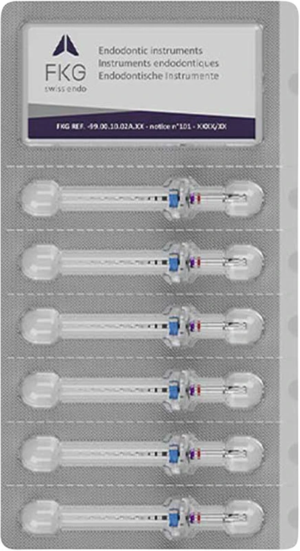 FKG RaCe steril Packung 6 Stück 25 mm ISO 010, 4 %