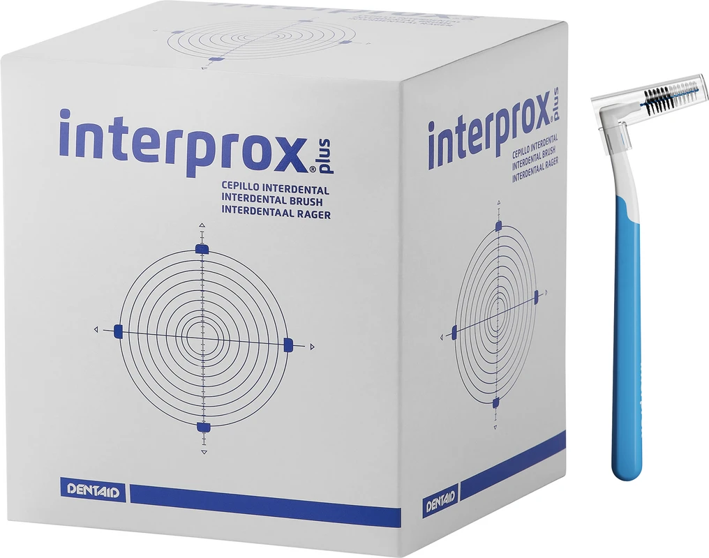 interprox® plus Box 100 Stück blau, Ø 1,7 mm, conical