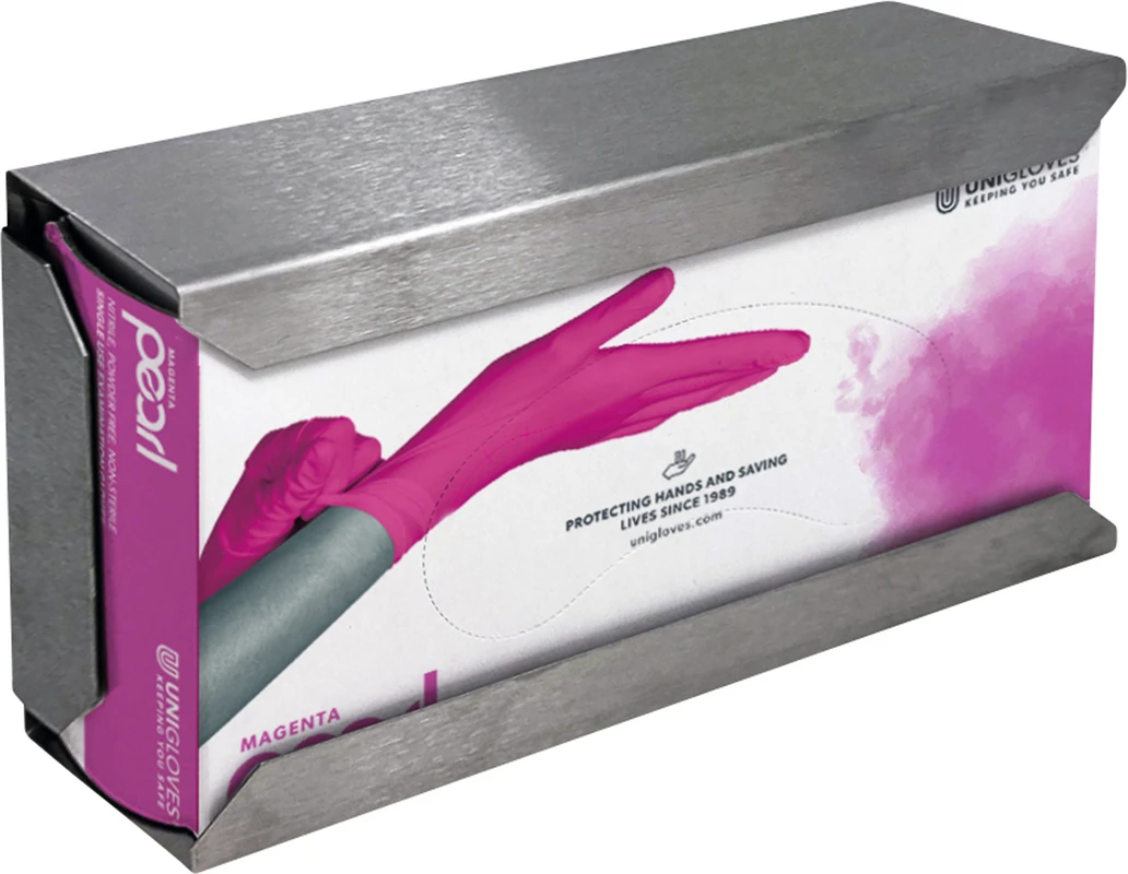 UNIGLOVES® Handschuhhalterung Stück groß, H: 13 cm x T: 9 cm x B: 25 cm, Edelstahl