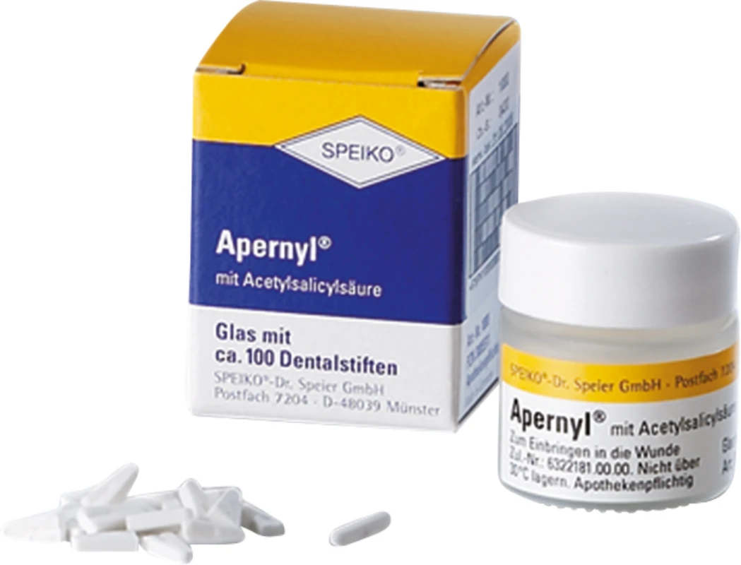 Apernyl® mit Acetylsalicylsäure Packung ca. 100 Dentalstifte