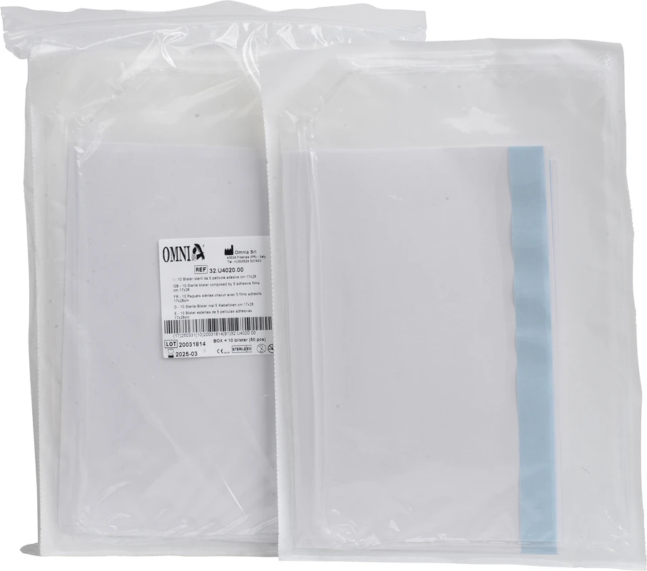 Klebefolie Packung 10 x 5 Stück, 17 x 26 cm, steril