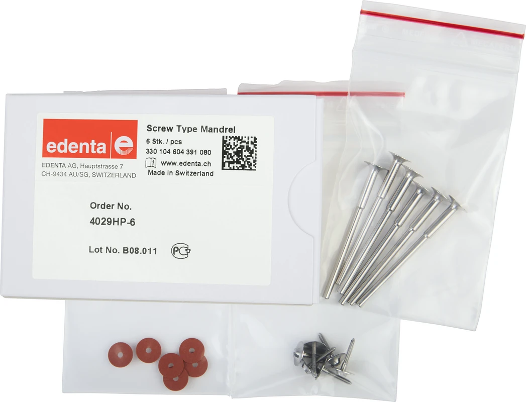 Schraubmandrelle 305 Packung 6 Stück HP verstärkt, 4 mm, ISO 080