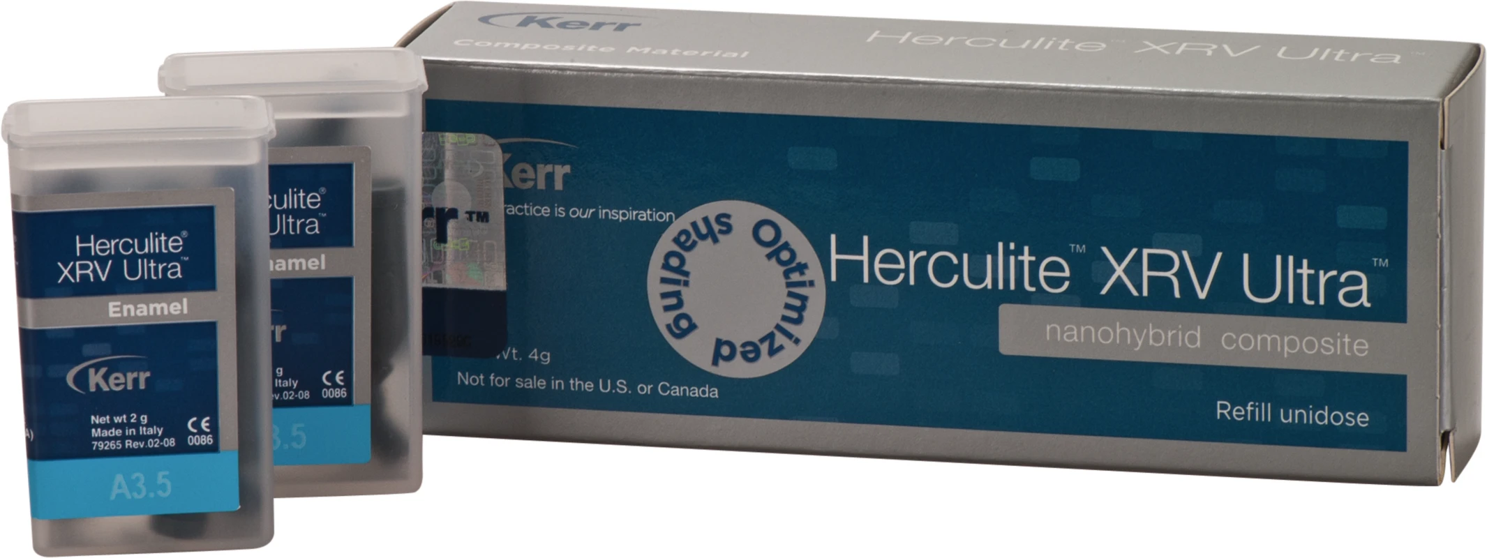 Herculite® XRV Ultra™ Packung 20 x 0,2 g Unidose schmelz A3,5
