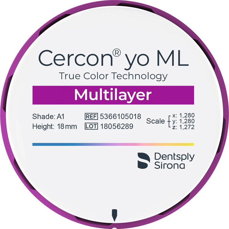 Cercon® yo ML Stück Ø 98 mm H 14 mm, A1