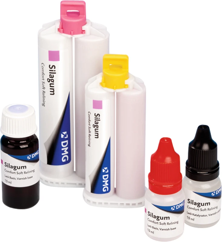 Silagum Comfort Nachfüllpackung 25 ml Doppelkartusche, 5 Automix-Tips Silagum Comfort DMG