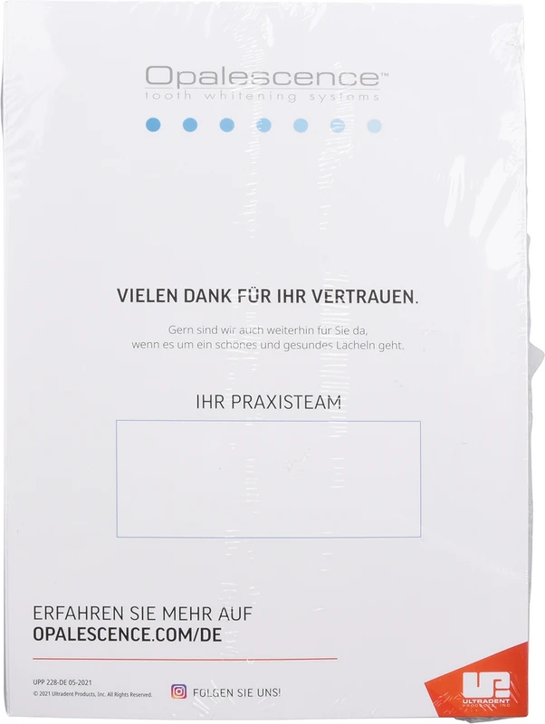 Anleitung Opalescence PF Packung 10 Stück