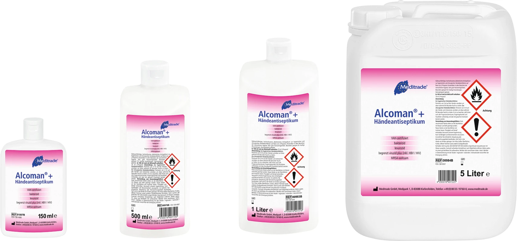 Alcoman®+ Händeantiseptikum Flasche 500 ml