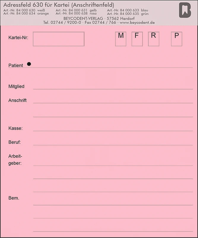 Adressfeld 630