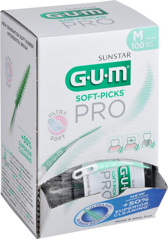 GUM® SOFT-PICKS® PRO Packung 100 Stück medium