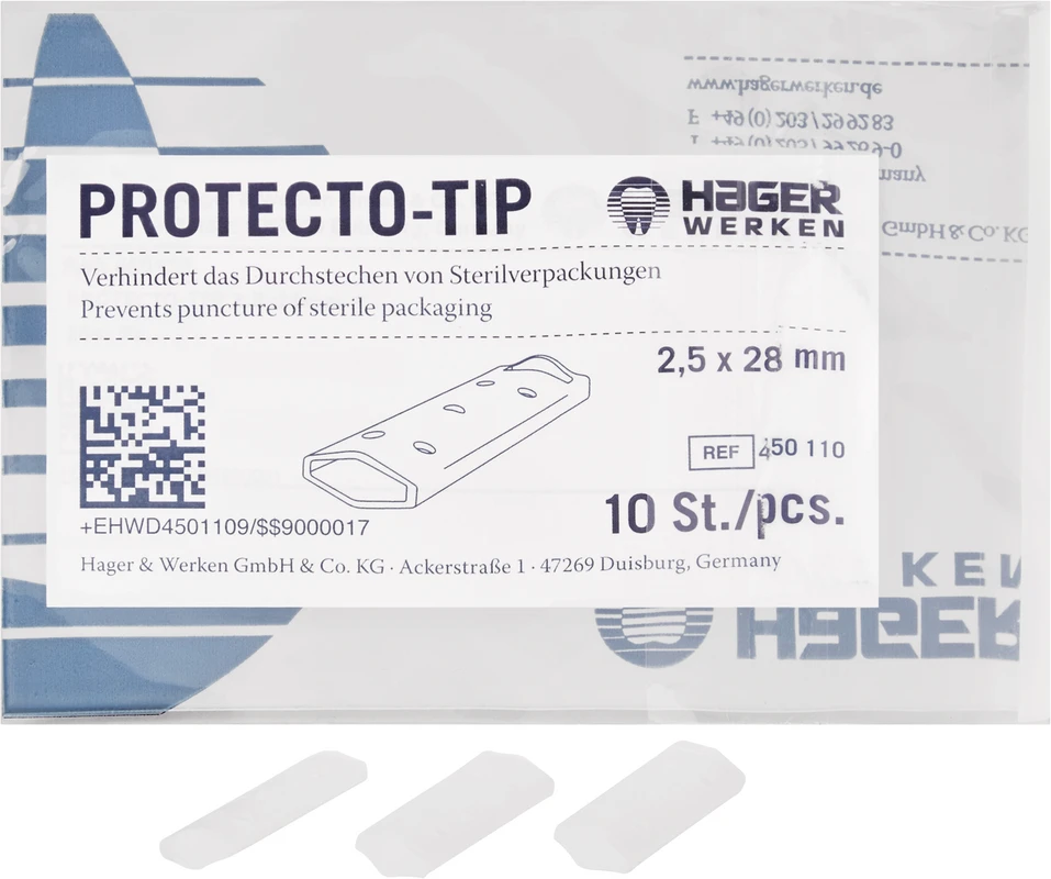 Protecto-Tip Packung 10 Stück 2,5 mm x 28 mm, Größe S