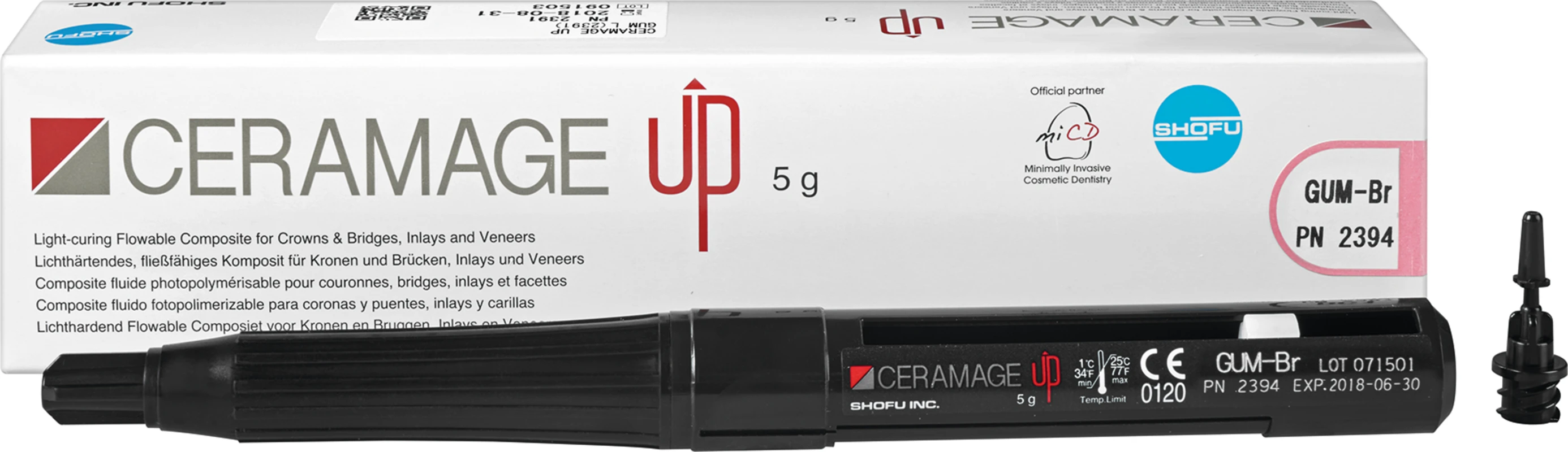 CERAMAGE UP Spritze 5 g Komposit gum Br CERAMAGE UP SHOFU