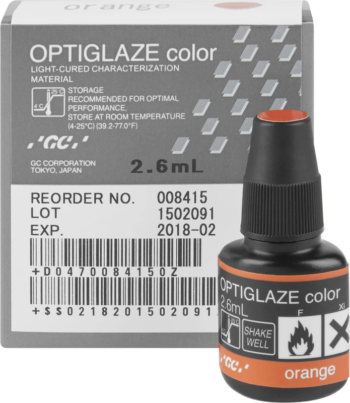 GC OPTIGLAZE® color Flasche 2,6 ml orange
