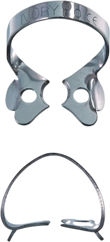 Ivory® Klammer Stück Form 0, schmale Backen, für Prämolaren mit sehr dünnen Hälsen