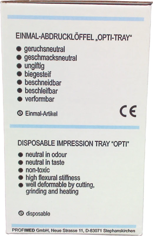 OPTI-TRAY Packung 20 Stück UK, Gr. 3
