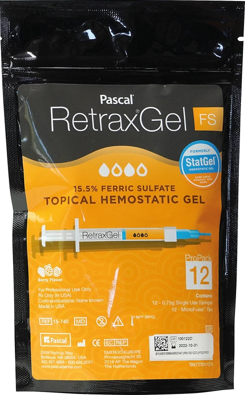 Retrax® Gel FS Packung 12 x 0,75 g Einwegspritze, 12 MicroFusor Applikatorspitzen
