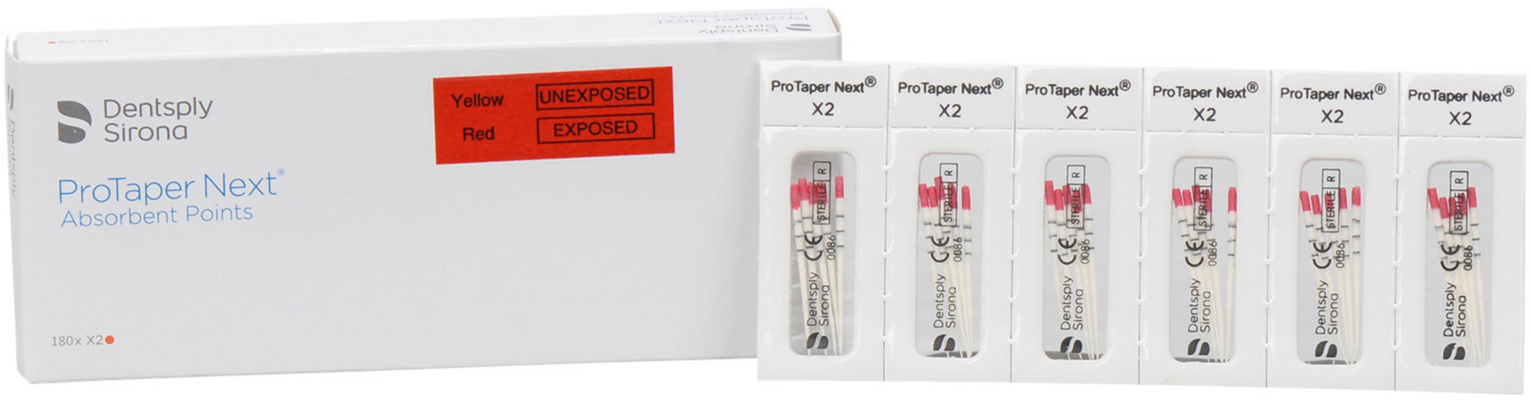 ProTaper Next® Papierspitzen Packung 180 Stück X2 ProTaper Next® Papierspitzen Dentsply Sirona