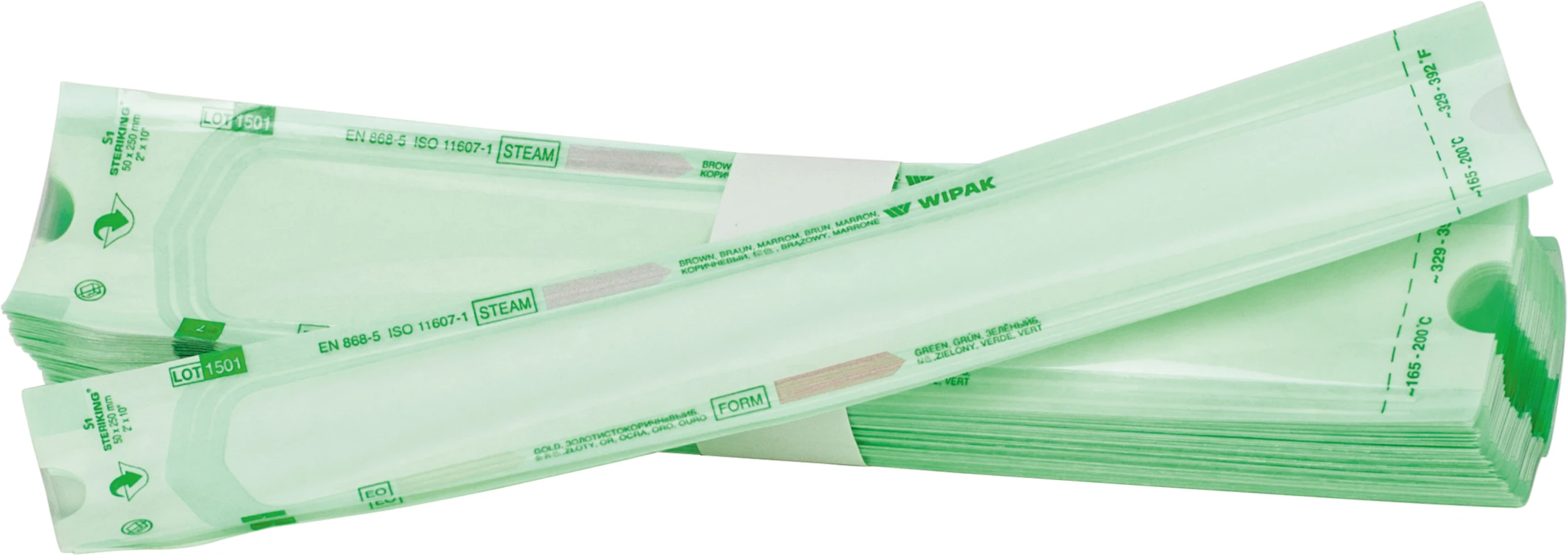 Sterilisationstüten Packung 24 x 100 Stück 50 x 250 mm