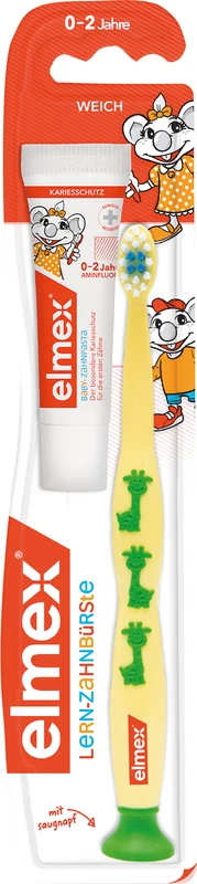 elmex® Lern-Zahnbürste Stück inklusive 12 ml elmex Baby-Zahnpasta
