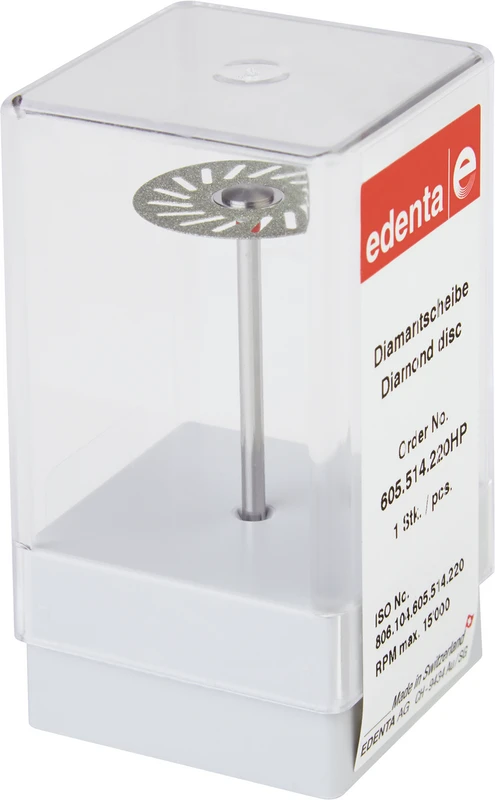 Diamantscheibe 605 Stück perforiert rot fein, HP, Figur 605, 0,15 mm, ISO 220