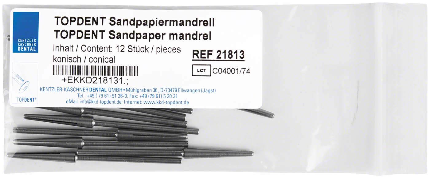 TOPDENT Sandpapier-Mandrelle Kentzler-Kaschner