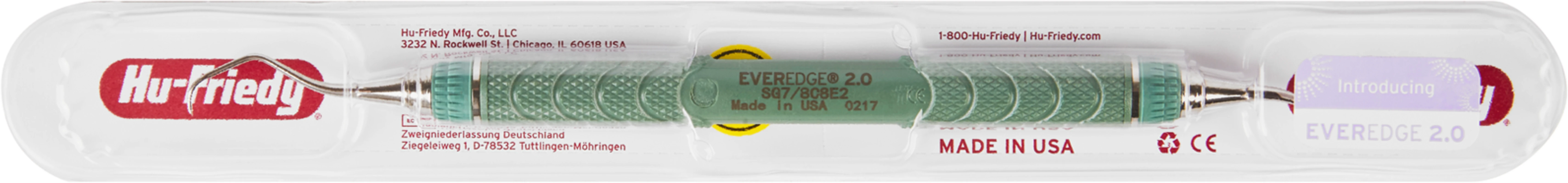 Küretten Gracey Standard EverEdge™ 2.0 Stück Figur 7/8, Griff #C8 Resin, grün