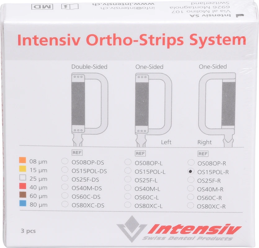 Ortho-Strips System Packung 3 Stück einseitig OS15POL-R/3