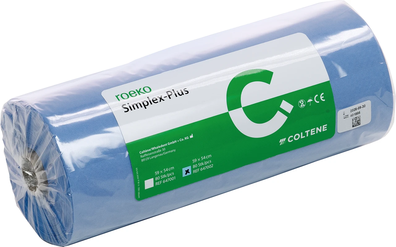 roeko Simplex-Plus Rolle 80 Stück blau, 59 x 54 cm