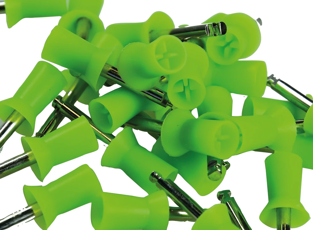 Farbige Prophy Cups Packung 120 Stück hellgrün lamellenförmig, weiches Gummi, Latch Type