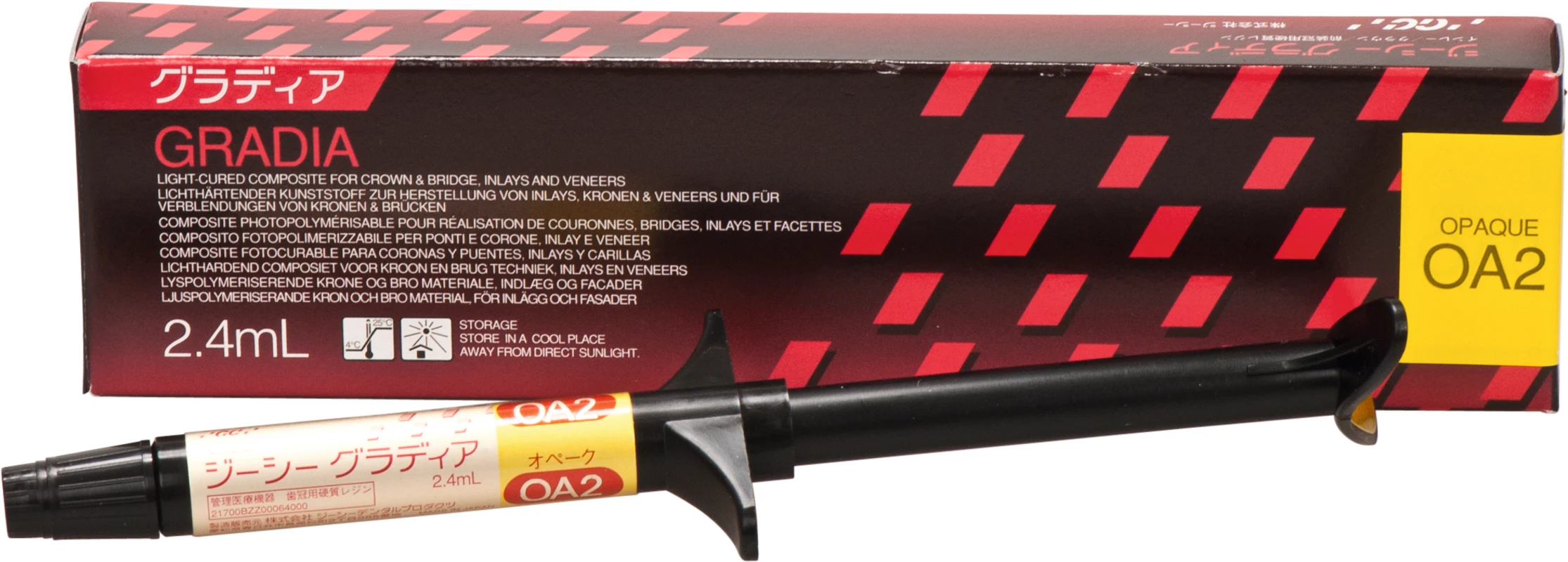 GC GRADIA® Spritze 2,4 ml Paste opaker OA 2