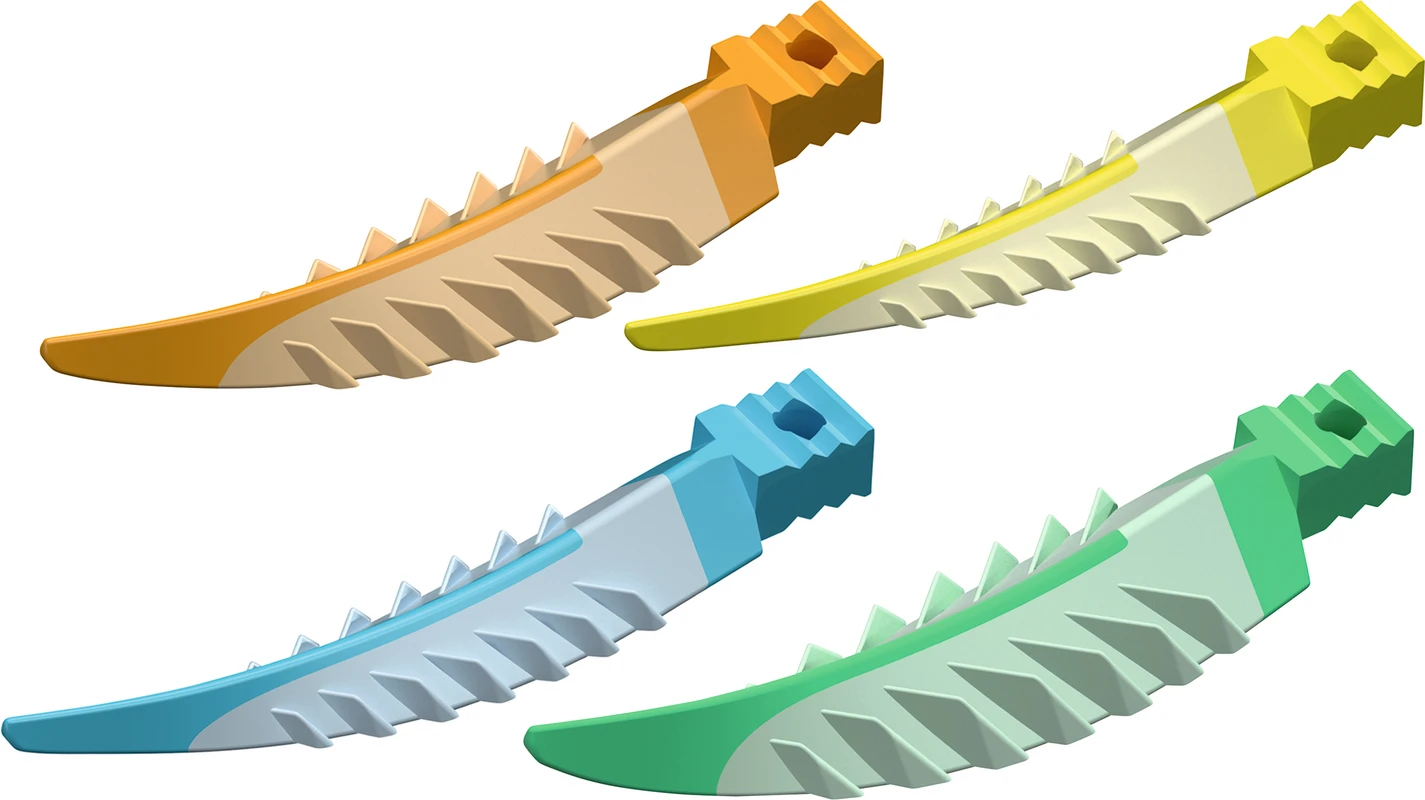 Strata-G™ Teilmatrizen-Keile Set 200 Stück (50 x blau, 50 x grün, 50 x orange, 50 x gelb)