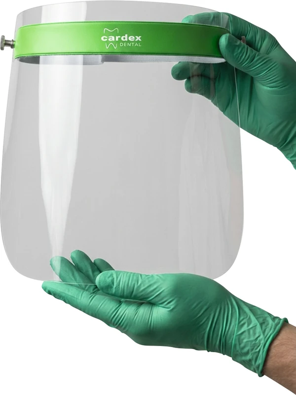 Cardex-Schutzbrille/Schutzvisier Stück groß 21,5 cm, grün