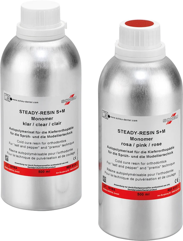 STEADY-RESIN S+M Monomer Flasche 500 ml klar STEADY-RESIN S+M Monomer SCHEU-DENTAL