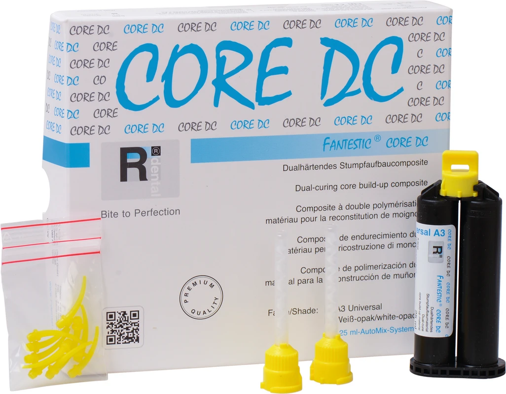 FANTESTIC® CORE DC Packung 25 ml Doppelkartusche A3, Zubehör FANTESTIC® CORE DC R-Dental