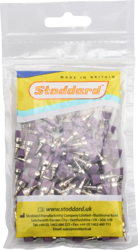 Nylon Polierbürsten Smart Packung 100 Stück lila, mittel, screw