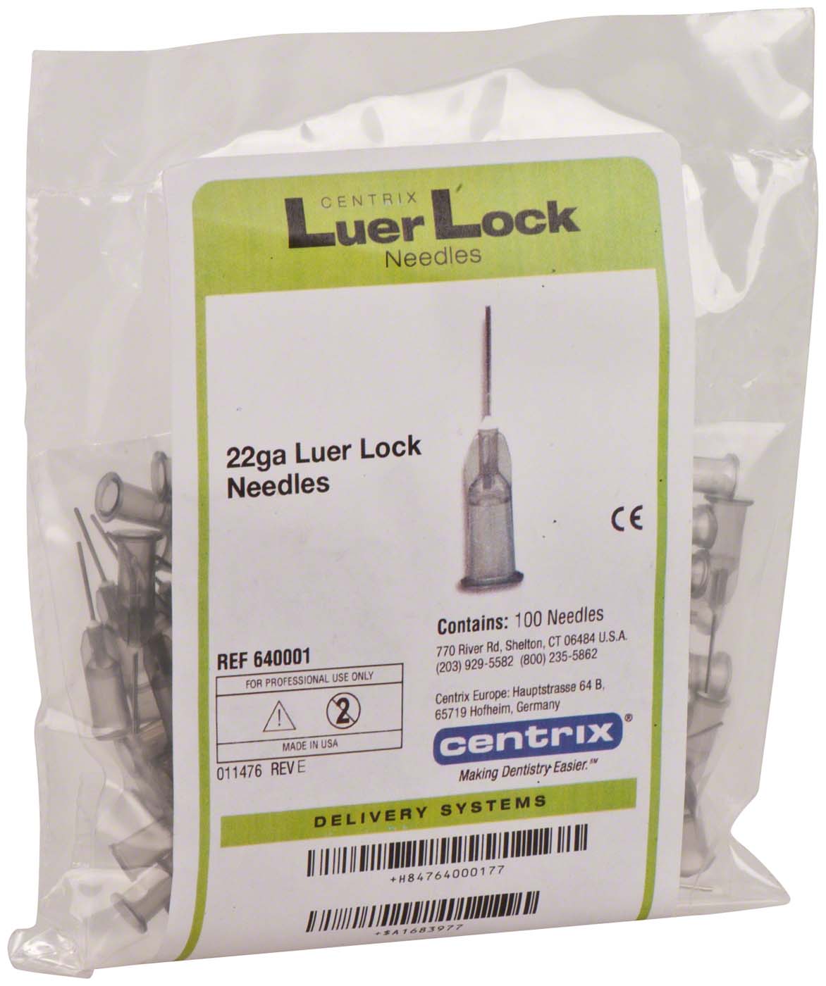 Luer Lock Needles Packung 100 Stück Gr. 22